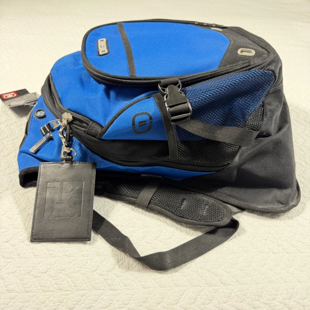 Ogio Street Tech‎ Specs Unisex Backpack Laptop Sleeve Audio Pocket Blue NWT